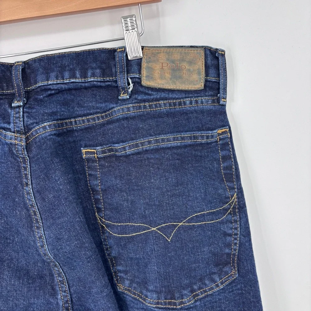 Polo Ralph Lauren Jeans Mens 40x30 (Tag 40x32) Dark Wash Classic Fit Heavyweight
